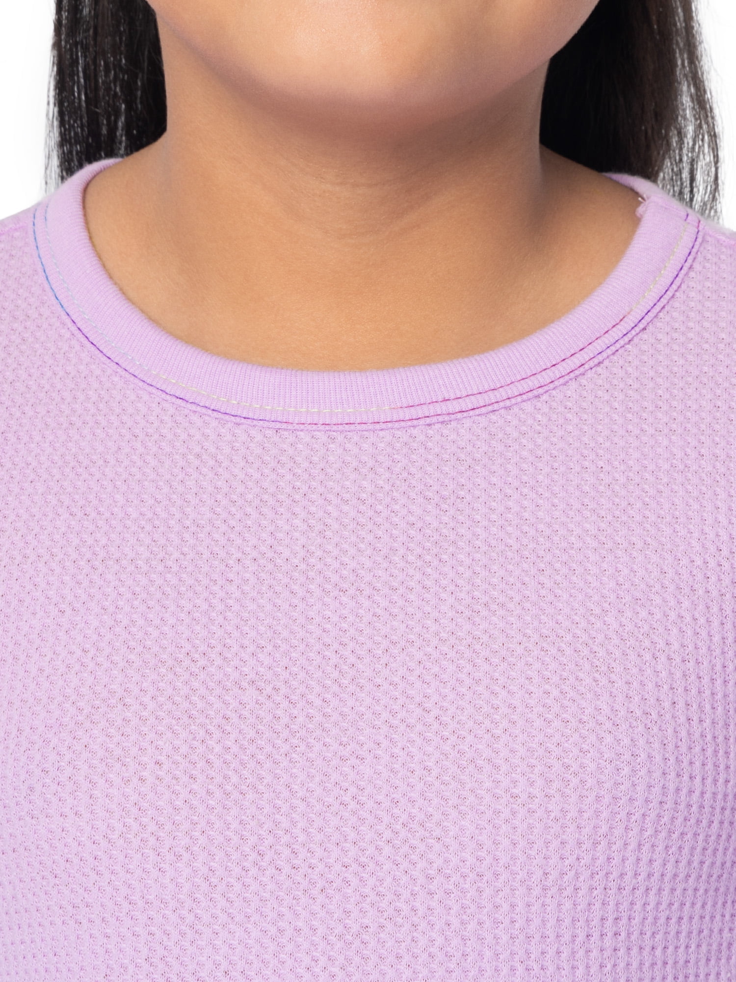 Athletic Works Boy's & Girl's Waffle Thermal Underwear Crew Top & Bottom Set, Sizes XS-XXL