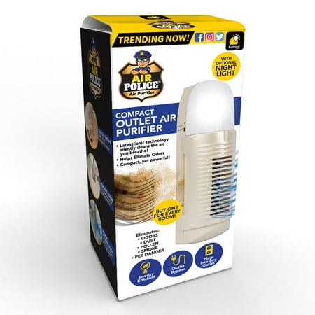 Bulbhead Air Police Compact Outlet Air Purifier Plastic 1 pk