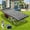 Grey blue pad (2 side color), variant on NAIZEA Folding Camping Cot, 75" Sleeping Cot for Adults ,Foldable Guest Bed with Carry Bags and Mattress