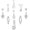Silver 12MM, variant on 9 Pcs Belly Button Ring - Surgical Stainless Steel CZ Belly Rings Clicker Belly Piercings for Women Navel Piercing accessories Pack