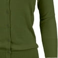 thumbnail image 2 of YEMAK Women's Knit Cardigan Sweater – 3/4 Sleeve Crewneck Basic Classic Casual Button Down Soft Lightweight Top, 2 of 11
