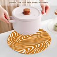 thumbnail image 5 of Trivets for Hot Dishes 15 Inches Hot Pads 3 Pcs Heat Resistant Mats for Countertop Polyester Cord Braiding Durable and Absorbent，Applicable to Kitchen Decor Optical Illusion Style, 5 of 6