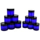 thumbnail image 1 of Frascos de vidrio azul cobalto de 30 ml y 60 ml para cosméticos con tapas, 12 unidades, 1 of 8