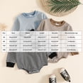 thumbnail image 6 of Sopiago Newborn Boy Clothes Striped Onesie Long Sleeve Truck/Excavator Embroidery Outfits Infant Baby Boys Fall Winter Romper Bodysuit（Black,6-12 Months）, 6 of 7