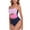 Black,Purple, variant on Women's Tummy Control Cut Out 1 Piece Black Bandeau High Cut One Piece Swimsuit Sexy Monokini Bathing Suits