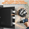 thumbnail image 3 of Cubic Home Fireproof Theft Fireproof Box for Home with Digital Keypad & Removable Shelf Security Box for Money Firearm Documents Valuables, 3 of 8