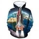 thumbnail image 4 of Sudadera con capucha con estampado 3D de transbordador espacial para hombre y mujer, sudadera con gráficos de cohetes, jersey de manga larga, sudaderas con capucha para primavera y otoño para niños, 4 of 4