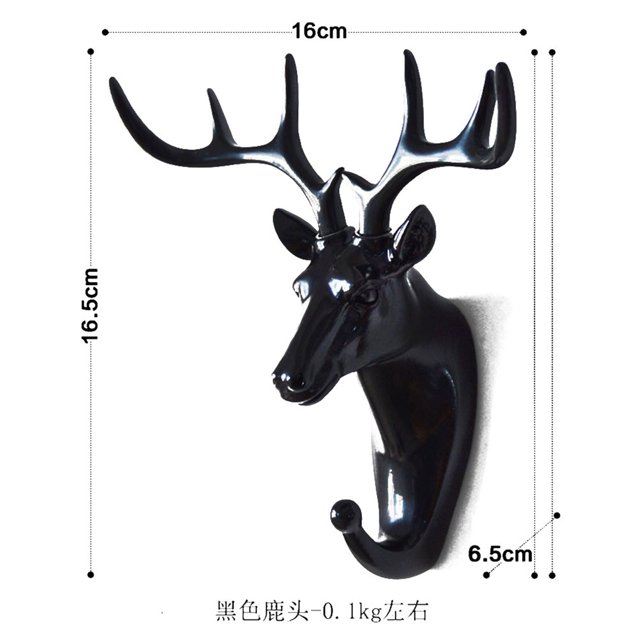 SAYOO Colgador de Ropa para casa, Gancho Decorativo con Forma de Cabeza de Animales en Oro/Negro/Blanco para Pasillo, Vestuario, Armario SAYOO casual