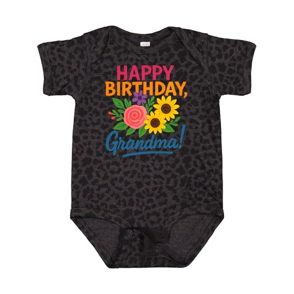 Inktastic Happy Birthday Grandma Boys or Girls Baby Bodysuit