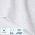 thumbnail image 3 of Superior Honeycomb Cotton Medium Weight Bath Sheets, Set of 2, White, 3 of 9