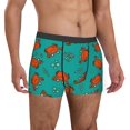 thumbnail image 4 of Salouo Colorful Crab Print Men's Boxer Briefs,Breathable Underwear Elastic Waistband Briefs for Men -XX-Large, 4 of 8