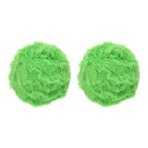 Uxcell 35yds Faux Fur Yarn, 2 Skeins 0.6"OD 50g Soft Fuzzy Yarn Crochet Fluffy Yarn Chunky Polyester Plush Fur for Crocheting and Hand Knitting Shawls Hat Blanket Rug, Grass Green