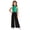 Green, variant on Kids Girls Metallic Jazz Dance Jumpsuit Mesh Wide-Leg Bodysuit Ballroom Rumba Tango Chacha Dancewear Green 6