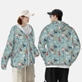 thumbnail image 5 of Picia Animal Dog Women's Men's UPF 50+ Sun Protection Hoodie Shirt Long Sleeve SPF Fishing Outdoor UV Hiking Lightweight Shirts-Large, 5 of 9