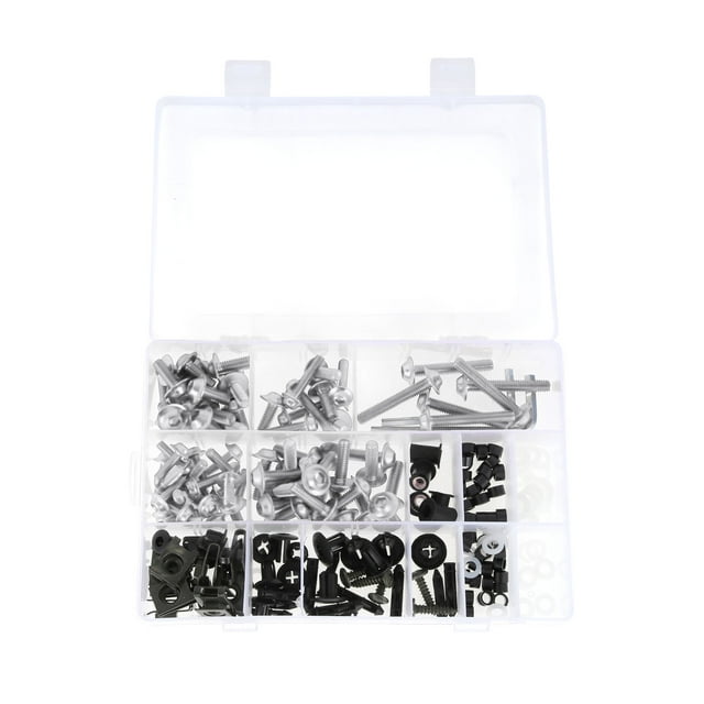 Tornillos de parabrisas Unique Bargains, compatibles con la mayoría de las motocicletas, reemplazo para Yamaha, Kawasaki, BMW, Suzuki, Honda Dirt Bike, aluminio, goma, tono plateado
