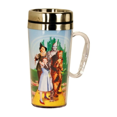 Wizard Of Oz Cast Travel Mug With Handle Dorothy Tin Man Lion