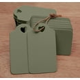 thumbnail image 4 of 100 Pcs Heart Punched Rectangular Hang Tag Wedding Favor Blank Tags with Free Natural Jute Twine - Colors Available, 4 of 8