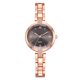 thumbnail image 1 of LVPAI Reloj con correa de aleación para mujer a la moda con reloj de pulsera de cuarzo con diamantes de imitación (oro rosa + negro), 1 of 4