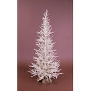 4' Ivory Pine Twig Artificial Potted Christmas Tree - Unlit
