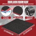 thumbnail image 3 of UTAH-2PCS 24x 24x 1in Tool Box Foam Easy Cut Tool Foam Organizer High Density PE Shadow Foam Toolbox Foam Inserts Kaizen Foam for for Toolbox Wardrobe Cabinets Crafts, 3 of 4