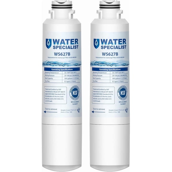 Waterspecialist DA29-00020B Refrigerator Water Filter, Replacement for Samsung DA29-00020A/B, HAF-CIN/EXP, DA29-00020B-1