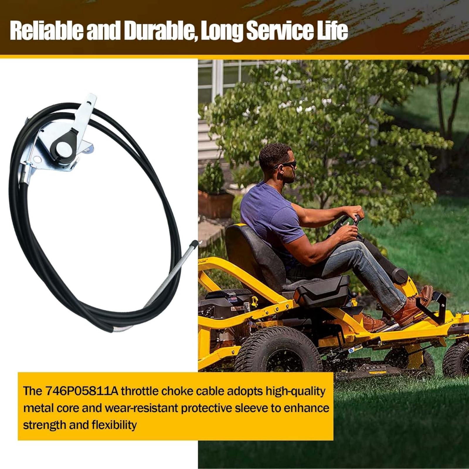 746P05811A For Cub Cadet Mower Throttle Choke Cable ZT1 ZTX4 For
