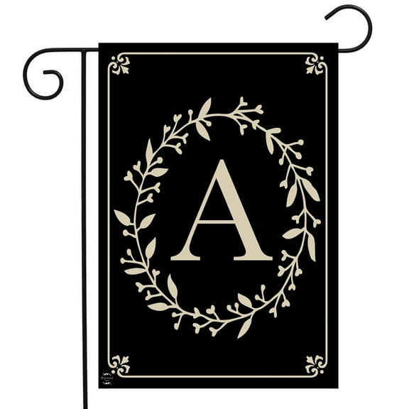 Briarwood Lane Classic Monogram Letter A Garden Flag