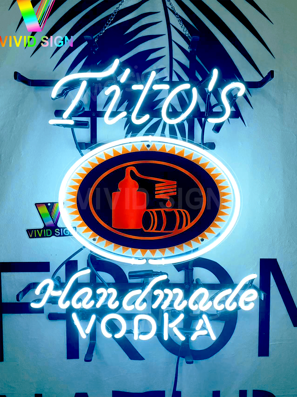 Queen Sense 24"x20" Tito's Handmade Vodkas Neon Sign HD Vivid Printing