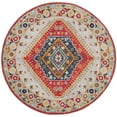 thumbnail image 4 of SAFAVIEH Heritage Rosheen Floral Wool Runner Rug, Grey/Red, 2'3" x 8', 4 of 9