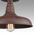 thumbnail image 6 of DANXU Lighting Vintage Industrial Retro Rustic Metal Barn Rust Color Ceiling Light, 6 of 7