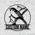 thumbnail image 5 of Craftnamesign Custom Cute American Robin Metal LED Light, Personalized Robin Bird Lover Name Sign, 5 of 5