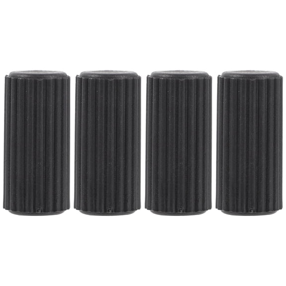 NICEXMAS 4-Pack Black Plastic Brake End Caps Replacement Parts for Bikes and Wheelchairs and Easy to Install