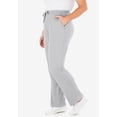 thumbnail image 4 of Woman Within Plus Size Petite Sport Knit Straight-Leg Pull-On Pants, 4 of 6
