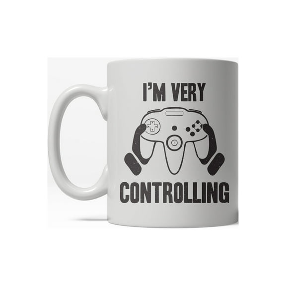 Very Controlling Funny Video Game Nerdy Electronics Controller Ceramic Coffee Drinking Mug - 11oz