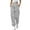 Grey, variant on ManxiVoo Womens High Waisted Wide Leg Joggers with Pockets Comfortable Workout Trousers L Size Beige