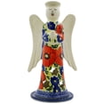 thumbnail image 3 of Polish Pottery 9-inch Angel Figurine (Red Star Theme) Signature UNIKAT Hand Painted in Boleslawiec, Poland + Certificate of Authenticity, 3 of 6