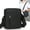 Black, variant on Unisex Nylon Chest Bag Crossbody Sling Bag, Multiple Shoulder Bags, Adjustable Waist Strap for Sports, Outdoor Activities, and Daily Use, Lightweight & Secure Storage for Phone, Keys, Cards