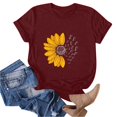 thumbnail image 5 of Xdegoge T Shirts for Women Graphic Under 10 Short Sleeve Crewneck Shirts Floral Summer Casual Tops Tunic Loose Fit Tees Soft Comfy Blouses Returns Online Orders Online Order History, 5 of 5