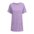 thumbnail image 4 of Summer Tops for Women plus Long Sleeve Turtle Neck Tee Women T Shirts Casual Pack Shirt Shirt Small 2 Womens Long Tee Stretch Womens Tops And Tees Compression T Casual Fashion Purple L, 4 of 4
