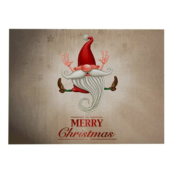 Vikakiooze 2022 Christmas Placemat Family Table Atmosphere Arrangement Supplies Decorations