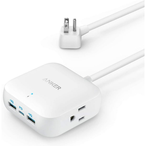 Anker Power Strip with USB C, Power Delivery Travel Power Strip, 30W