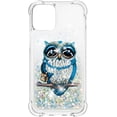 thumbnail image 2 of Compatible with iPhone 11 Case Liquid Glitter Cute Stylish Slim Silicone Quicksand Sparkle Shockproof Protective for Women Girls Case for iPhone 11 6.1 inch Pearl Owl YB, 2 of 12