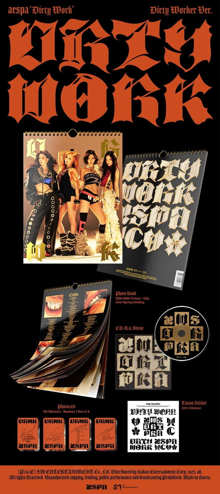 aespa - [DIRTY WORK] Single Album DIRTY CREW RING Version
