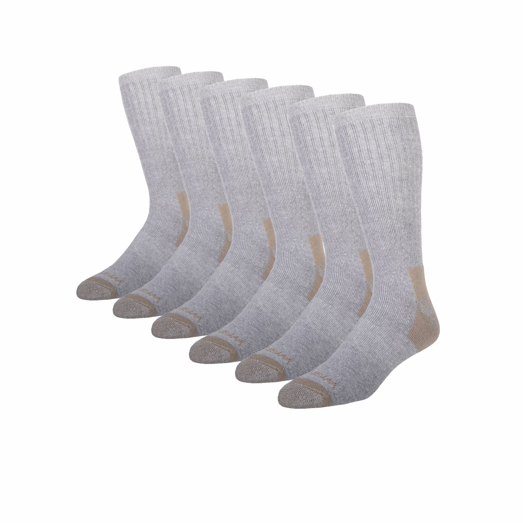 thumbnail image 2 of Wrangler Men's Ultimate Comfort Crew Socks, Work Socks for Men, Grey, 6 Pack, 2 of 5