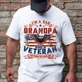 thumbnail image 4 of FLAGWIX 4th of July Gifts, Eagle With American Flag Tee, Veteran Dad T-Shirt VTM89HVN Veteran Grandpa T-shirt, 4 of 6