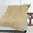 thumbnail image 2 of Home Soft Things Space Yarn Throw - Light Camel - 60" x 80" Jumbo, 2 of 7