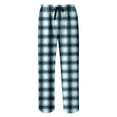 thumbnail image 4 of JFTTX Big Girls Plaid Pants Wide Leg Pants for Girls Elastic Waist Drawstring Fall Baggy Trousers with Pockets, 4 of 4