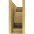 thumbnail image 4 of 9"W x 27"D x 18"H Classic Alma Rough Cedar Woodgrain TimberThane Corbel, Primed Tan, 4 of 6
