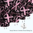 thumbnail image 6 of Breast Cancer Survivor Pink Ribbon Black Shower Curtain 72"x72" ,Bathroom Decorative Shower Curtains Set with 12 Hooks,Modern Waterproof Washable Shower Curtain, 6 of 6
