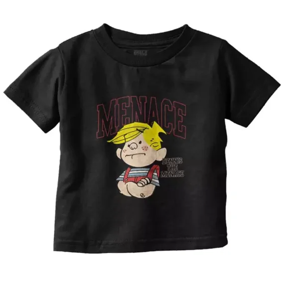 Dennis The Menace Vintage College Varsity Toddler T Shirt TODDLER SHORT SLEEVE TEE BELLA CANVAS 3001T